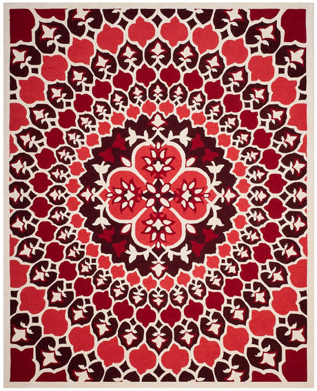 Safavieh Bellagio Blg610K Red / Ivory Rugs.