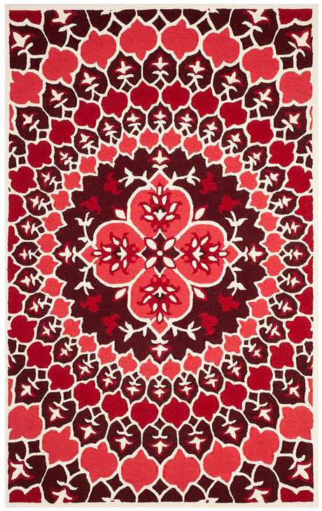 Safavieh Bellagio Blg610K Red / Ivory Rugs.