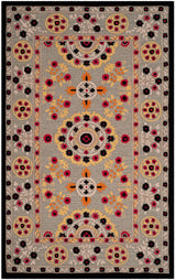 Safavieh Bellagio Blg628A Light Grey / Black Rugs.