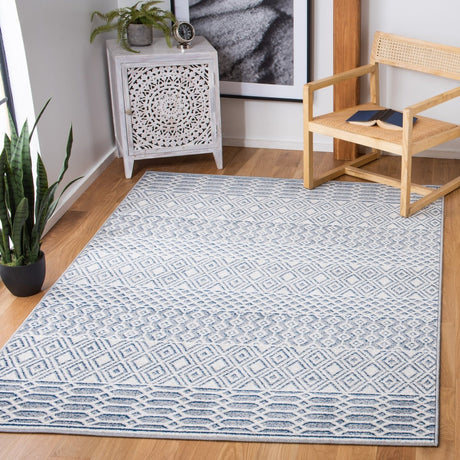 Safavieh Belmont Bmt132B Ivory/Navy Rugs.