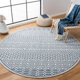 Safavieh Belmont Bmt132B Ivory/Navy Rugs.