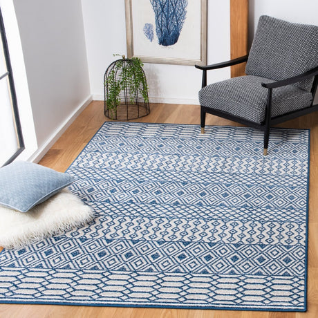 Safavieh Belmont Bmt132N Navy/Grey Rugs.