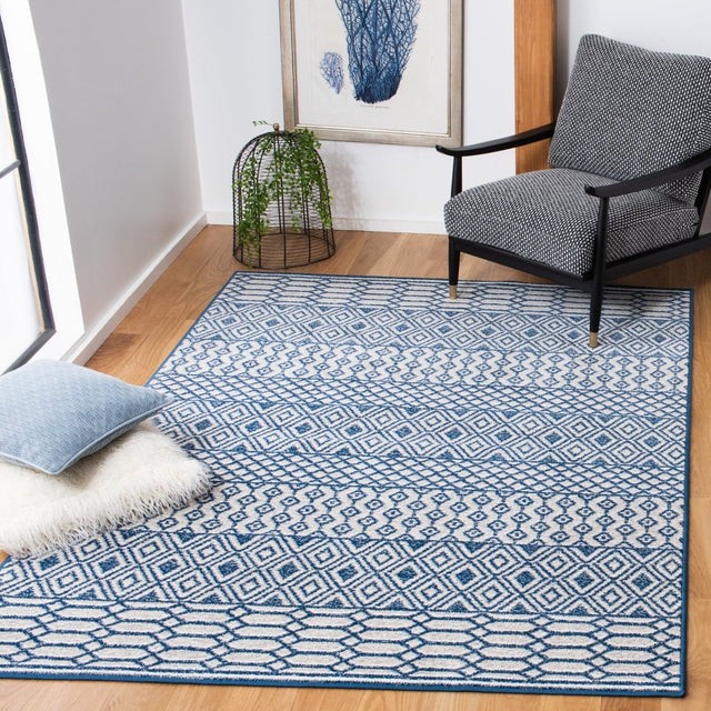 Safavieh Belmont Bmt132N Navy/Grey Rugs.