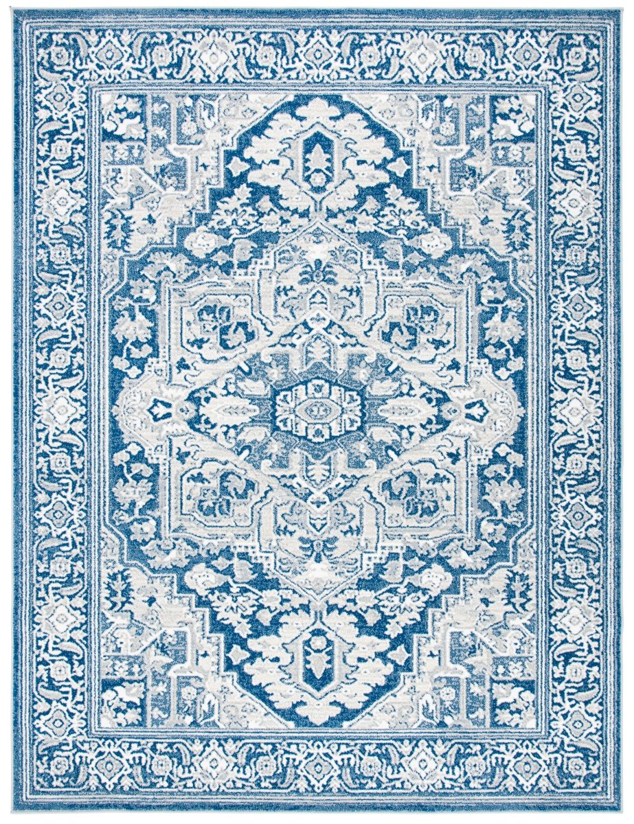 Safavieh Belmont Bmt134N Navy/Grey Rugs.