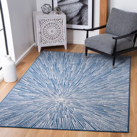 Safavieh Belmont Bmt136N Navy/Grey Rugs.