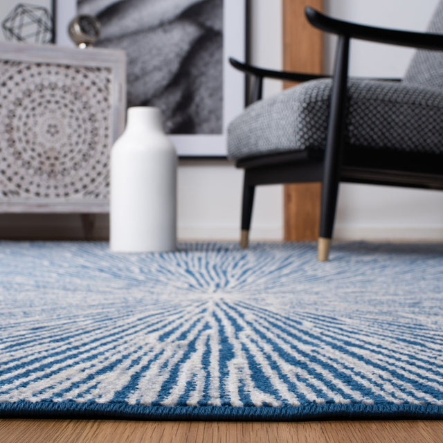 Safavieh Belmont Bmt136N Navy/Grey Rugs.