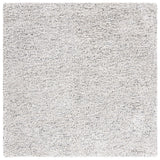 Safavieh Berber 6'-0" x 6'-0" Rug in Ivory / Dark Grey