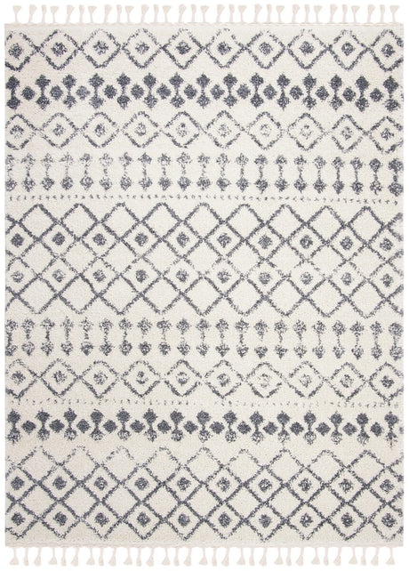 Safavieh Berber Fringe Shag Bfg516A Cream/Dark Grey Rug.