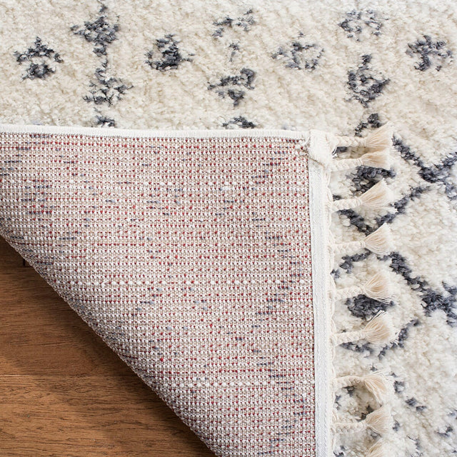 Safavieh Berber Fringe Shag Bfg516A Cream/Dark Grey Rug.