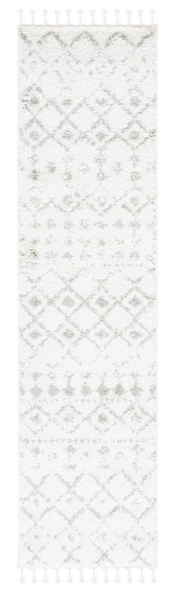 Safavieh Berber Fringe Shag Bfg516H Ivory/Sage Rug.