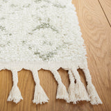 Safavieh Berber Fringe Shag Bfg516H Ivory/Sage Rug.