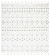 Safavieh Berber Fringe Shag Bfg516H Ivory/Sage Rug.