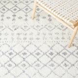 Safavieh Berber Fringe Shag Bfg516J Ivory/Grey Rug.