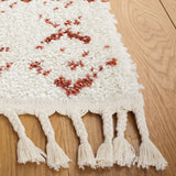 Safavieh Berber Fringe Shag Bfg516P Ivory/Rust Rug.