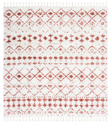 Safavieh Berber Fringe Shag Bfg516P Ivory/Rust Rug.
