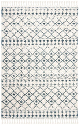 Safavieh Berber Fringe Shag Bfg519A Cream/Blue Rug.