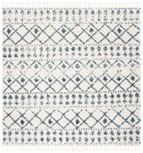 Safavieh Berber Fringe Shag Bfg519A Cream/Blue Rug.