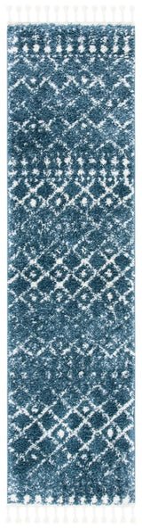 Safavieh Berber Fringe Shag Bfg519M Blue/Ivory Rugs.