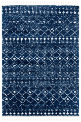 Safavieh Berber Fringe Shag Bfg519N Dark Blue/Ivory Rugs.