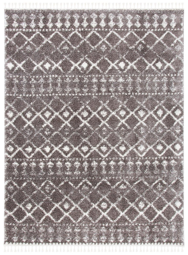 Safavieh Berber Fringe Shag Bfg519T Brown/Ivory Rugs.