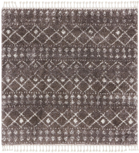 Safavieh Berber Fringe Shag Bfg519T Brown/Ivory Rugs.