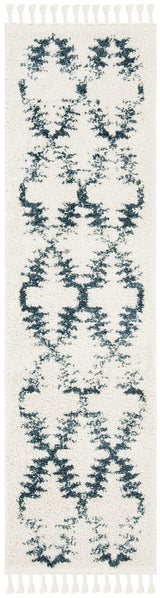 Safavieh Berber Fringe Shag Bfg524A Cream/Blue Rug.