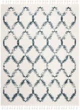 Safavieh Berber Fringe Shag Bfg524A Cream/Blue Rug.