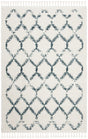 Safavieh Berber Fringe Shag Bfg524A Cream/Blue Rug.