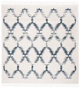 Safavieh Berber Fringe Shag Bfg524A Cream/Blue Rug.