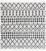 Safavieh Berber Fringe Shag Bfg538A Ivory/Dark Grey Rug.