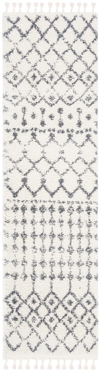 Safavieh Berber Fringe Shag Bfg540A Cream/Dark Grey Rug.