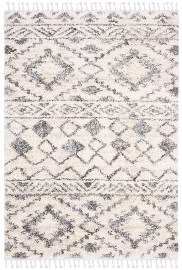 Safavieh Berber Fringe Shag Bfg606A Cream/Navy Rug.