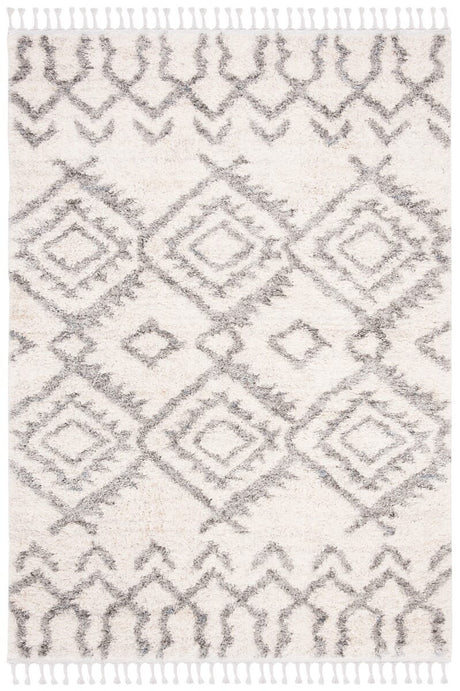 Safavieh Berber Fringe Shag Bfg611A Cream/Grey Rug.