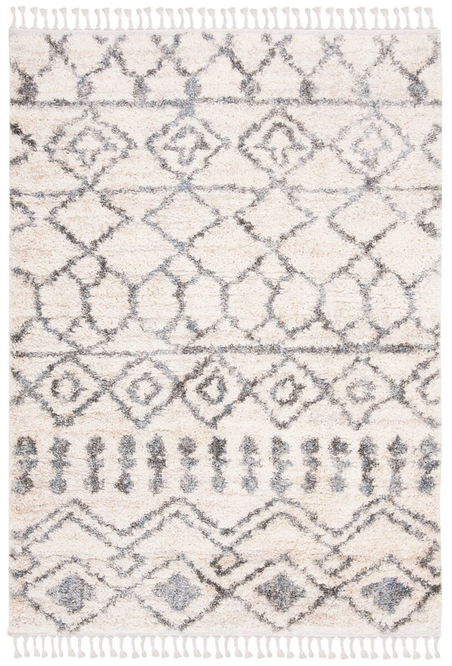 Safavieh Berber Fringe Shag Bfg626A Cream/Grey Rug.