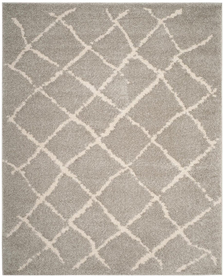 Safavieh Berber Shag Ber162B Light Grey/Cream Rug.