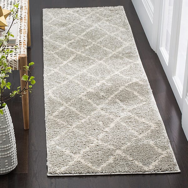 Safavieh Berber Shag Ber162B Light Grey/Cream Rug.