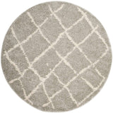 Safavieh Berber Shag Ber162B Light Grey/Cream Rug.