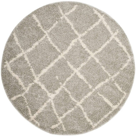 Safavieh Berber Shag Ber162B Light Grey/Cream Rug.