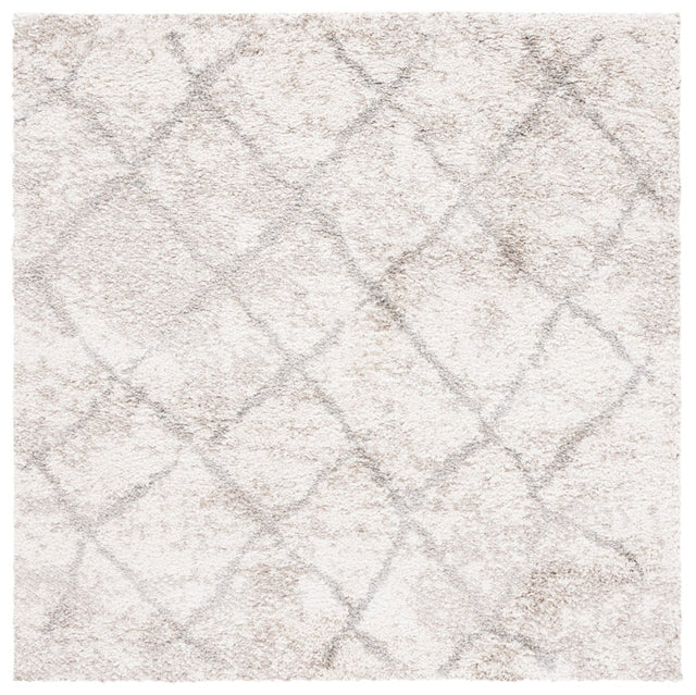 Safavieh Berber Shag Ber162C Cream/Light Grey Rug.