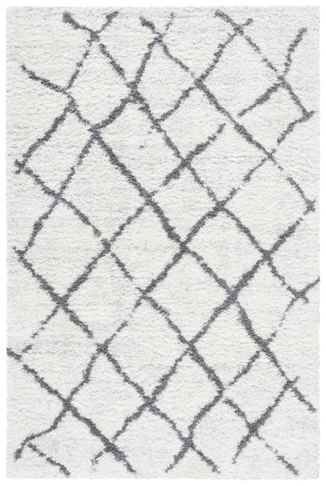 Safavieh Berber Shag Ber162C Cream/Light Grey Rug.