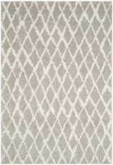 Safavieh Berber Shag Ber163B Light Grey/Cream Rug.