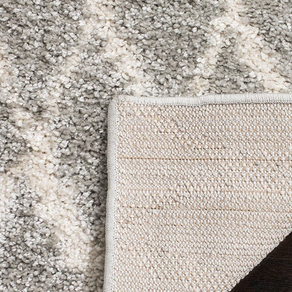 Safavieh Berber Shag Ber163B Light Grey/Cream Rug.