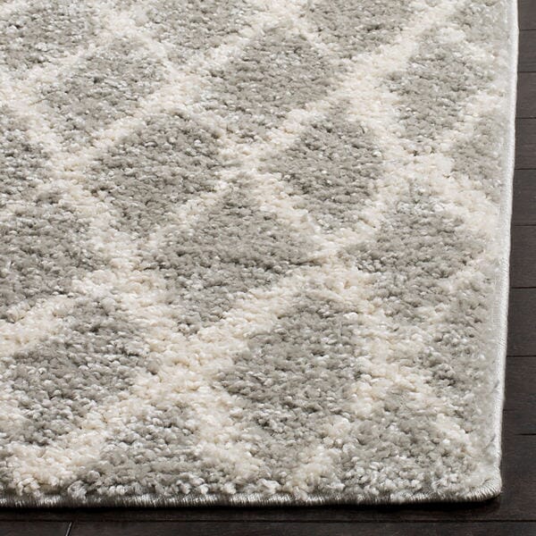 Safavieh Berber Shag Ber163B Light Grey/Cream Rug.