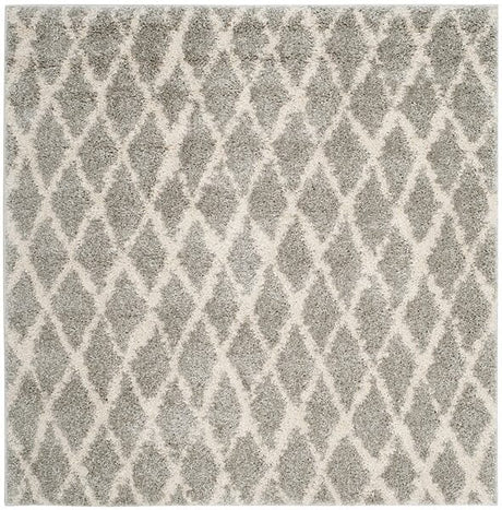 Safavieh Berber Shag Ber163B Light Grey/Cream Rug.