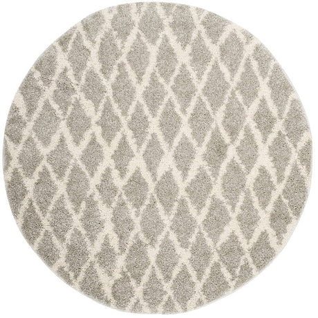 Safavieh Berber Shag Ber163B Light Grey/Cream Rug.