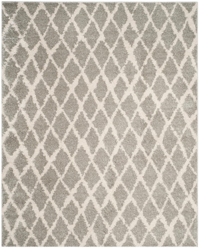 Safavieh Berber Shag Ber163B Light Grey/Cream Rug.