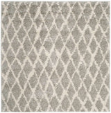 Safavieh Berber Shag Ber163B Light Grey/Cream Rug.
