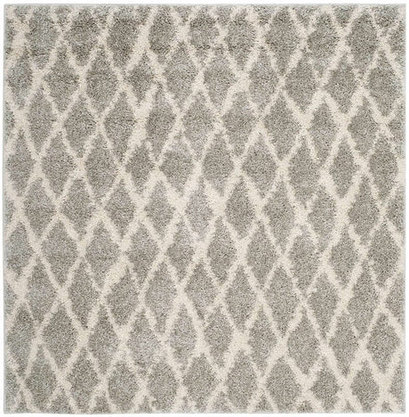 Safavieh Berber Shag Ber163B Light Grey/Cream Rug.