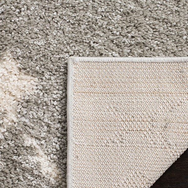 Safavieh Berber Shag Ber164B Light Grey/Cream Rug.