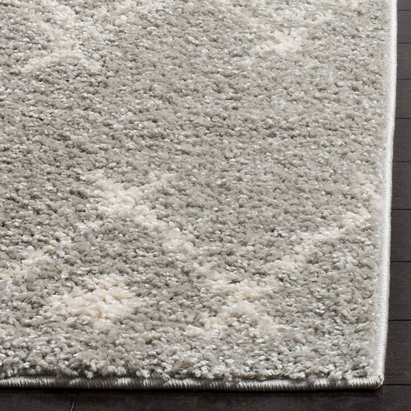 Safavieh Berber Shag Ber164B Light Grey/Cream Rug.